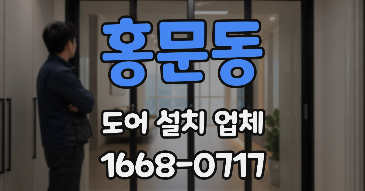 홍문동 도어 설치 업체