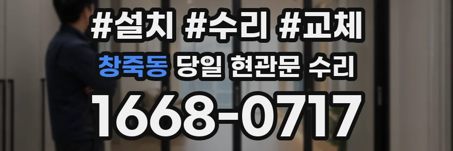창죽동 당일 현관문 수리