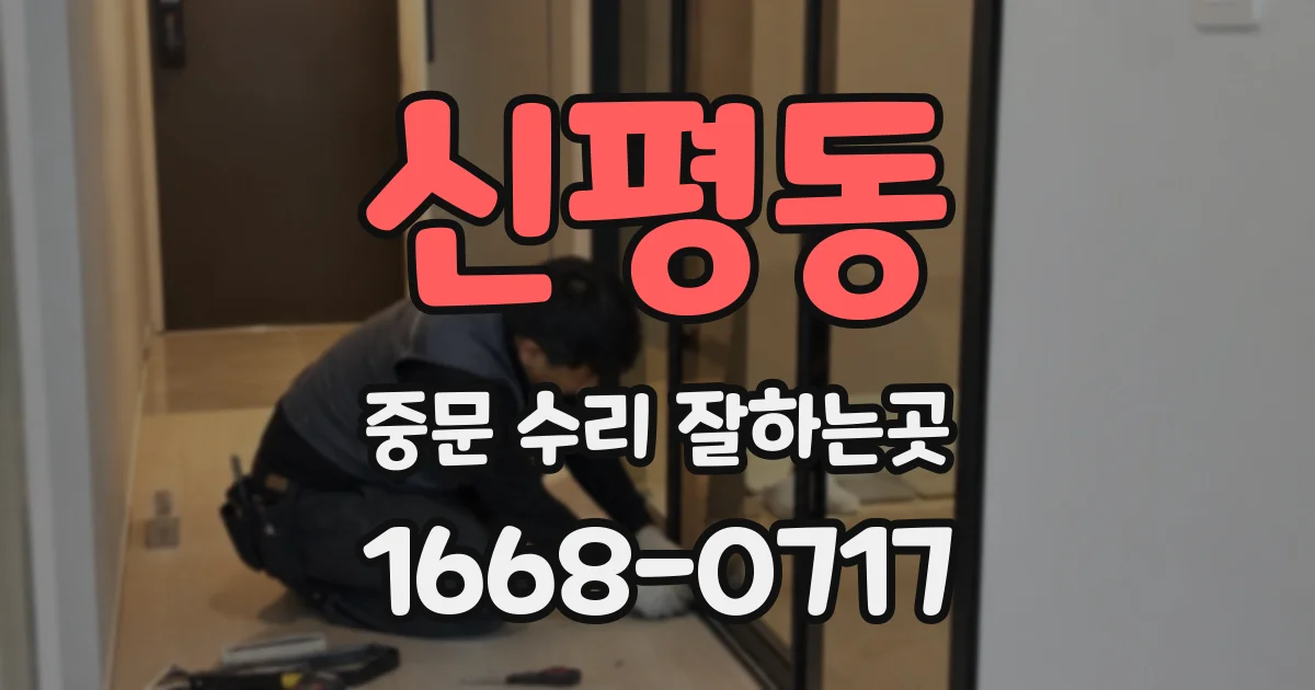 신평동 중문 수리 잘하는곳