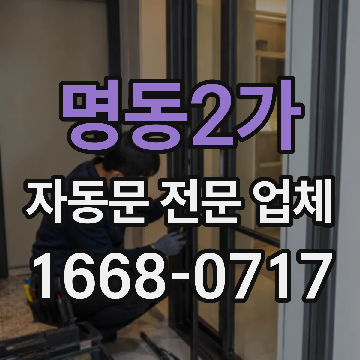 명동2가 자동문 전문 업체