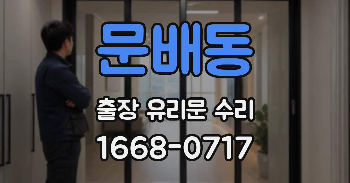 문배동 출장 유리문 수리