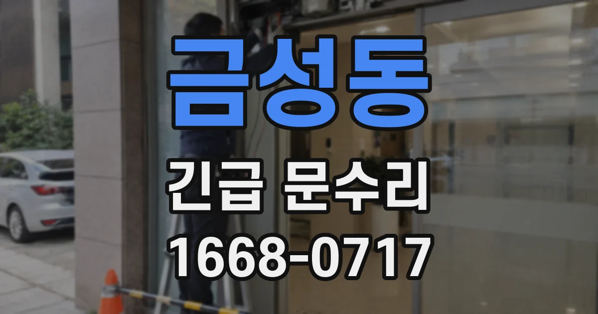금성동 긴급 문수리