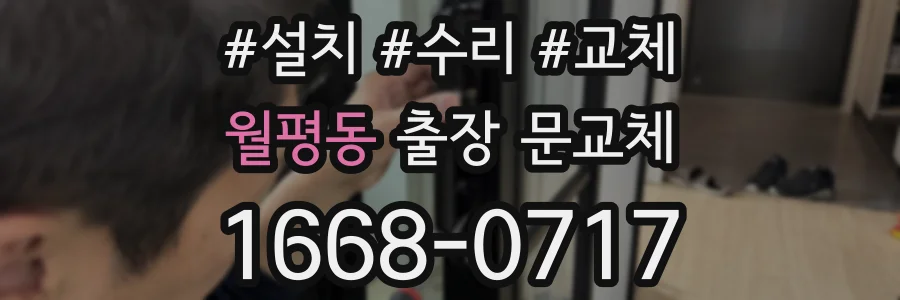 월평동 출장 문교체