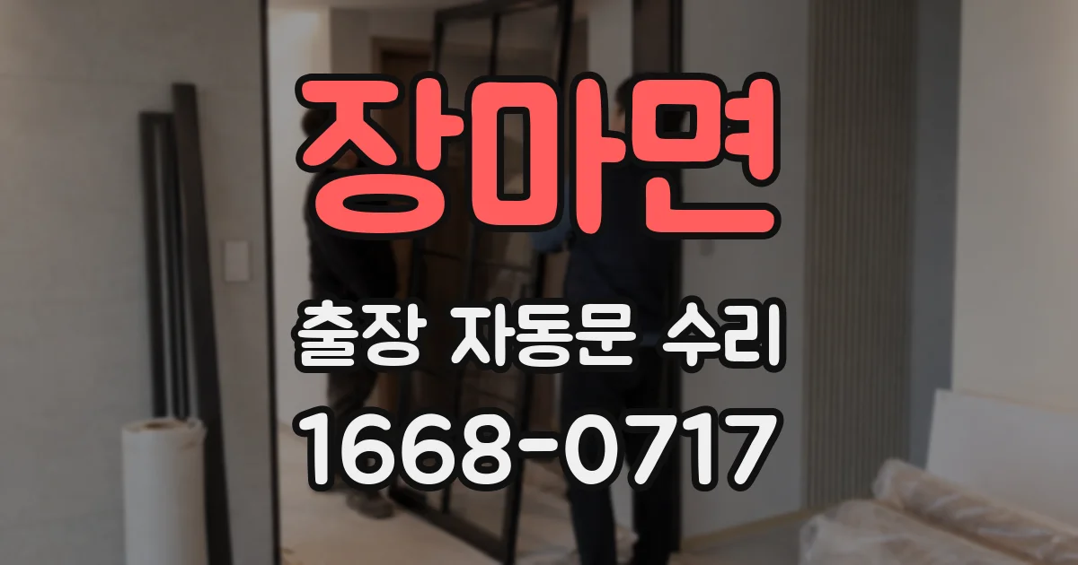 장마면 출장 자동문 수리