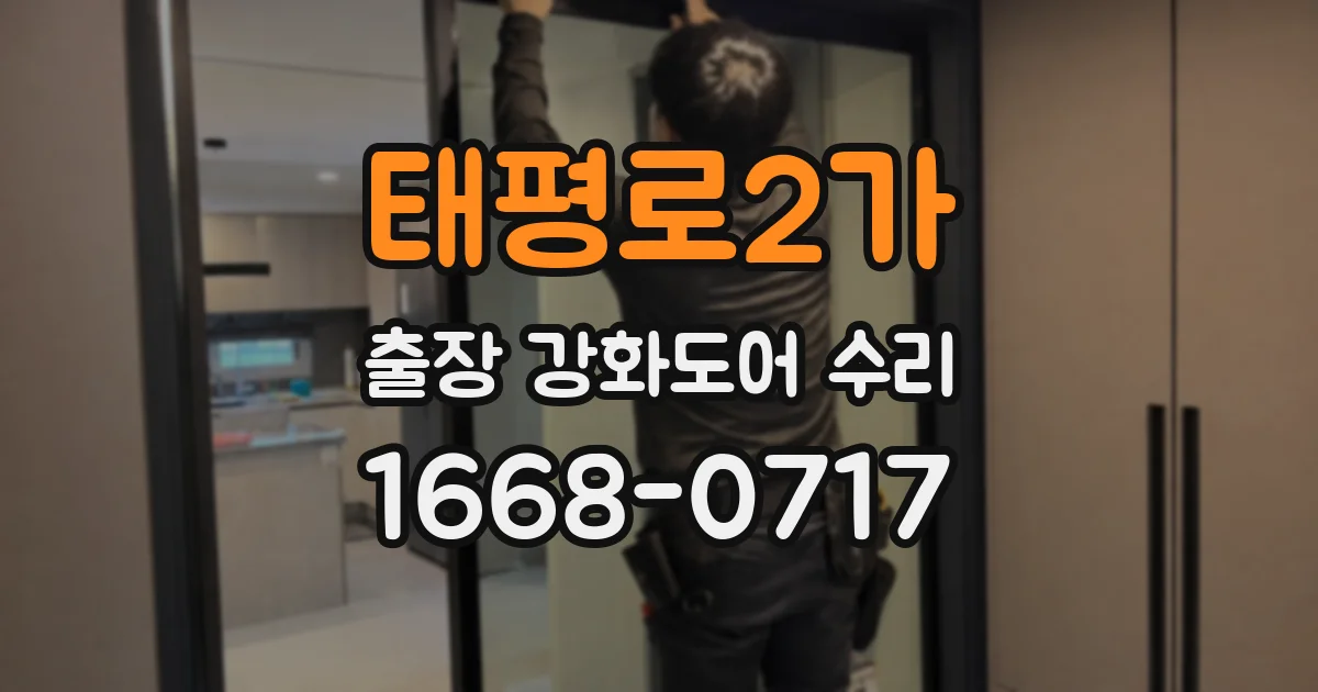 태평로2가 출장 강화도어 수리