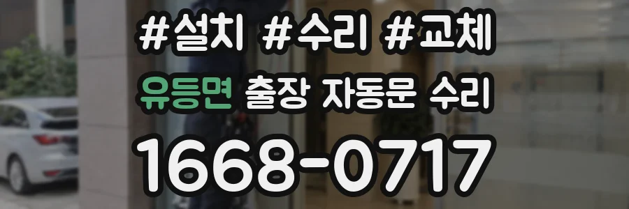 유등면 출장 자동문 수리