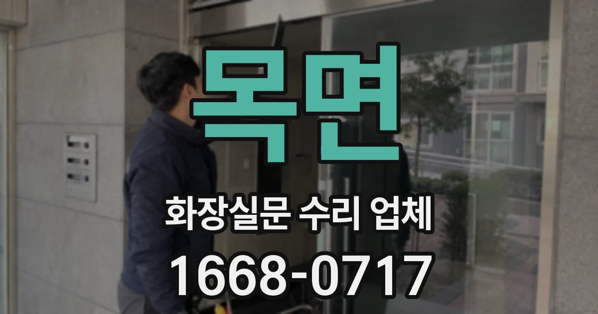 목면 화장실문 수리 업체