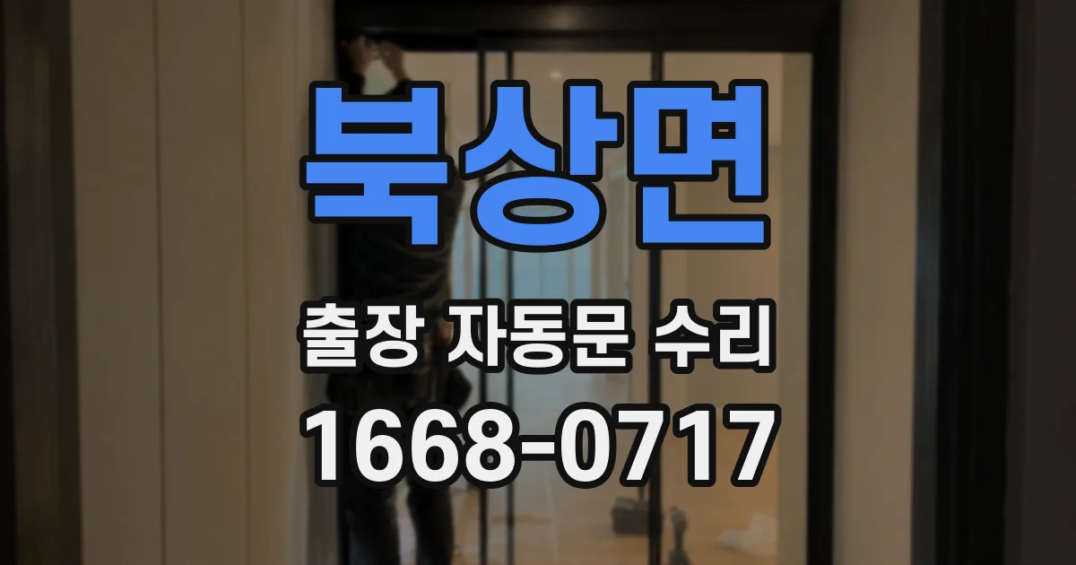 북상면 출장 자동문 수리