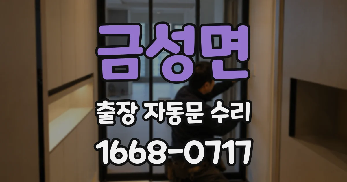 금성면 출장 자동문 수리