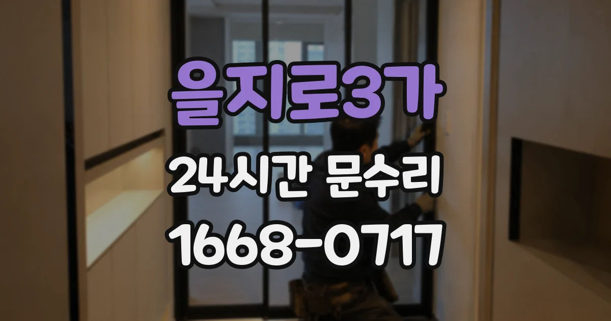 을지로3가 24시간 문수리