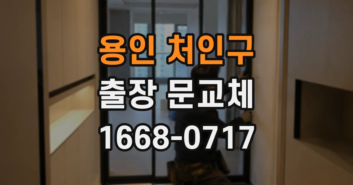 용인 처인구 출장 문교체