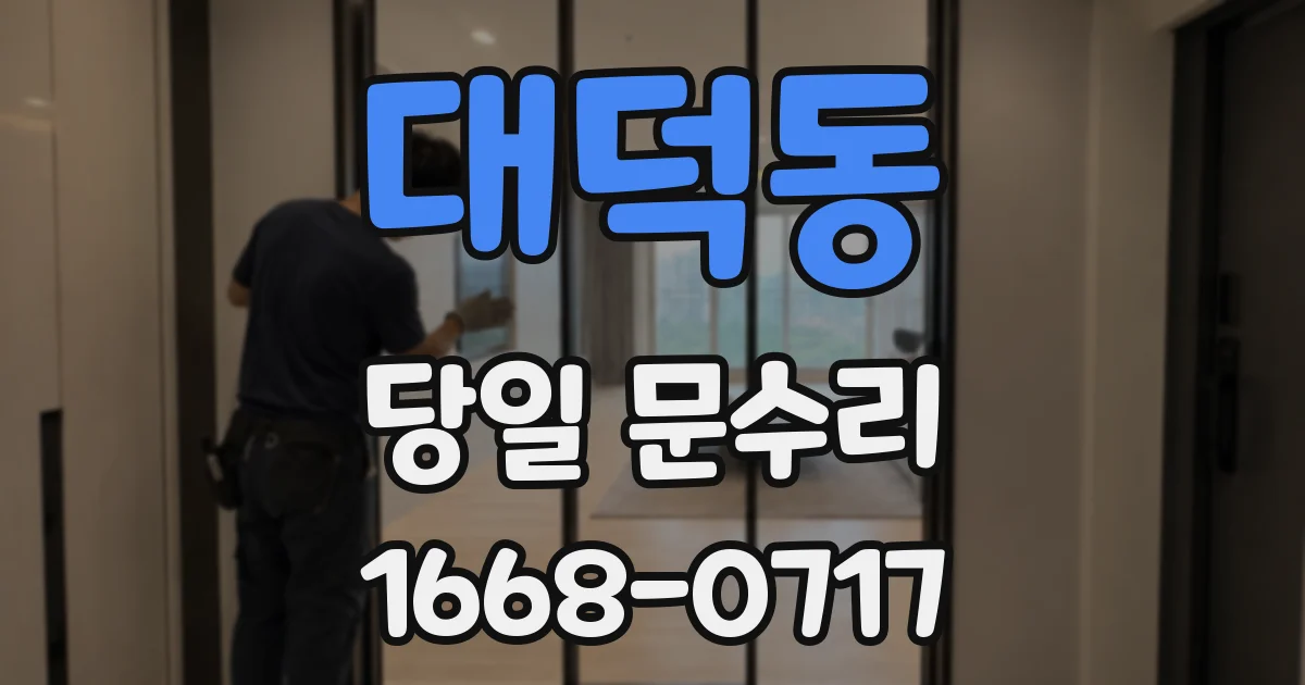 대덕동 당일 문수리