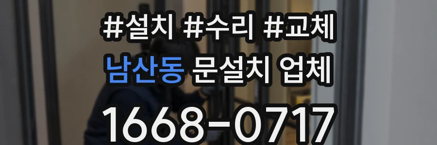 남산동 문설치 업체