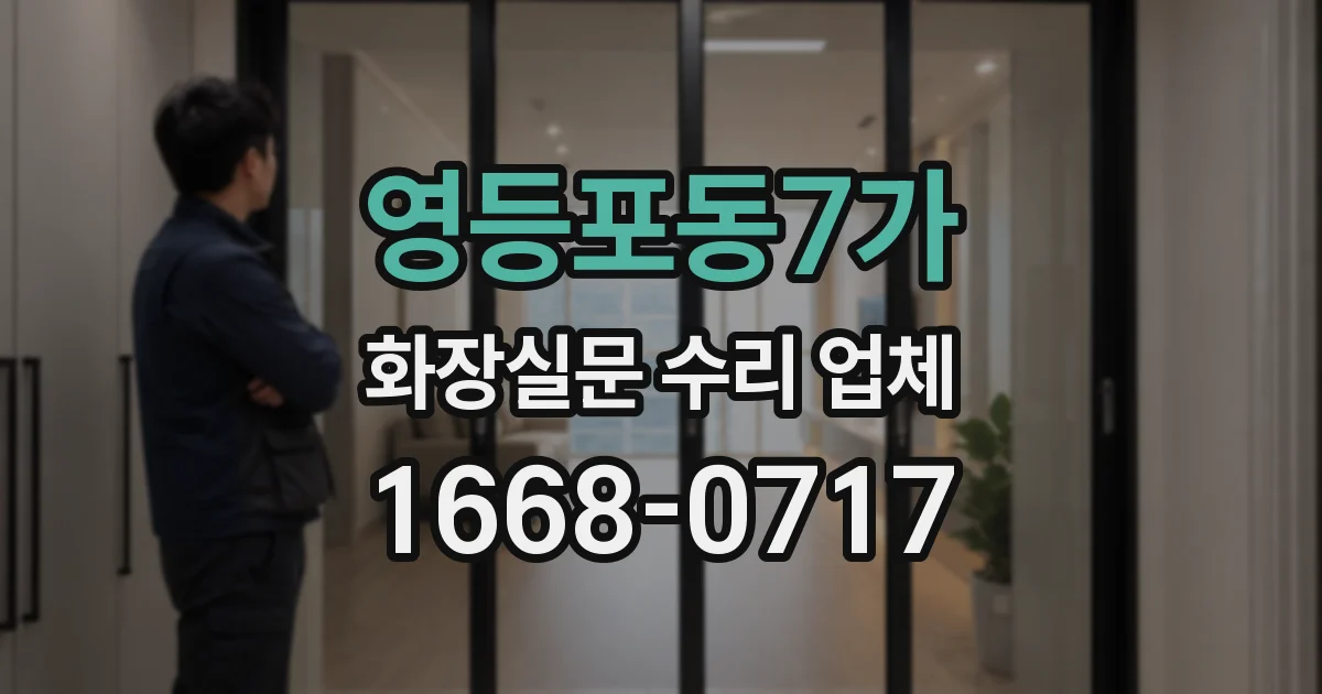 영등포동7가 화장실문 수리 업체