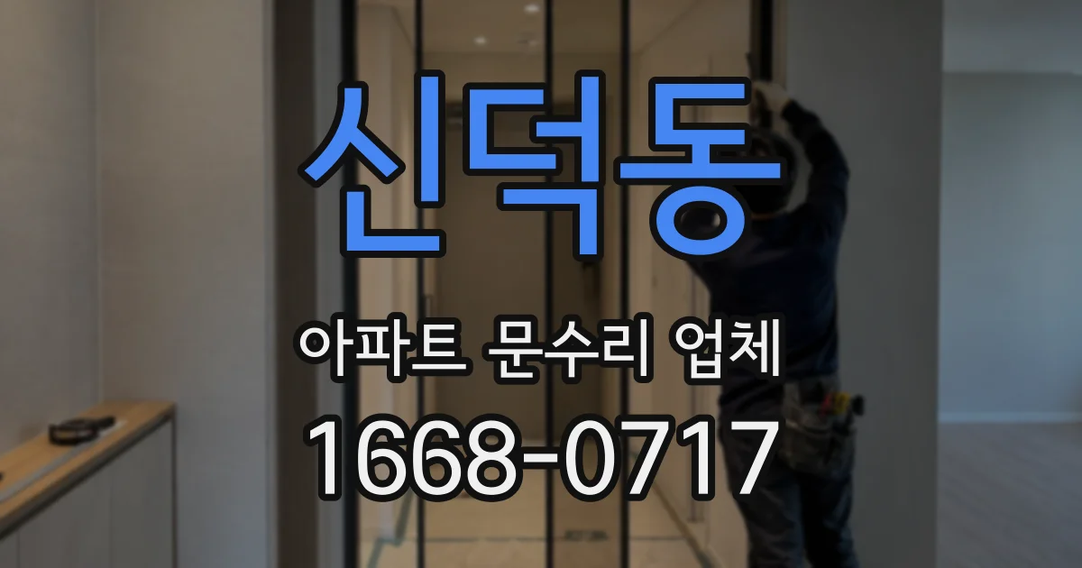 신덕동 아파트 문수리 업체