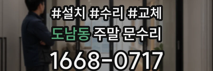 도남동 주말 문수리