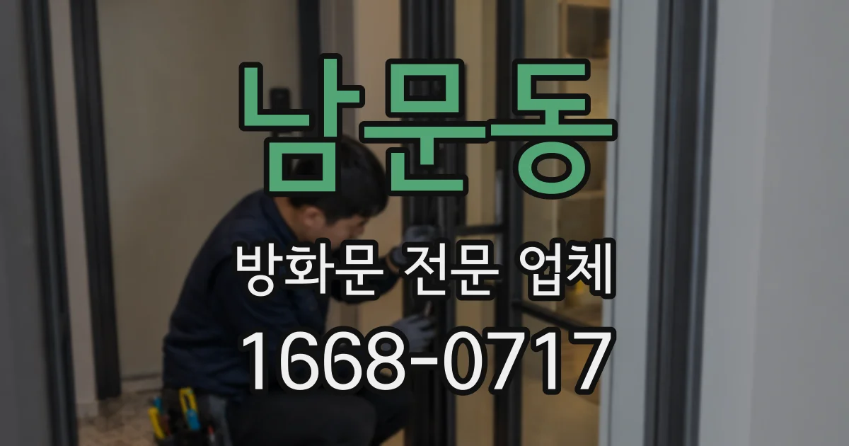 남문동 방화문 전문 업체