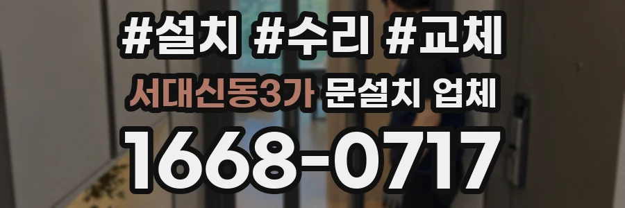 서대신동3가 문설치 업체