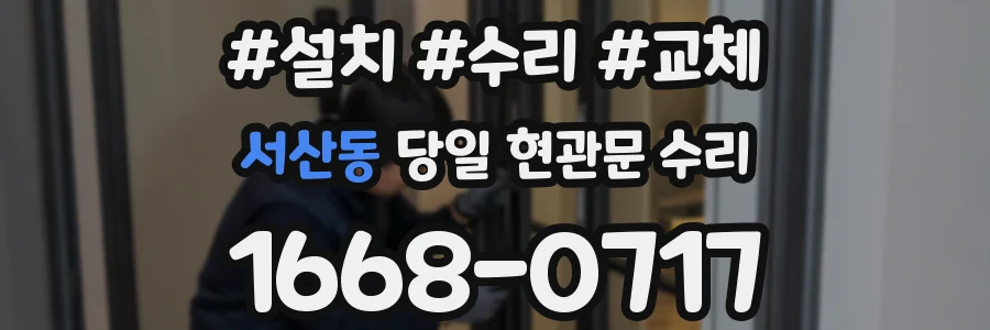 서산동 당일 현관문 수리