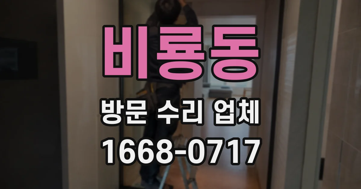 비룡동 방문 수리 업체