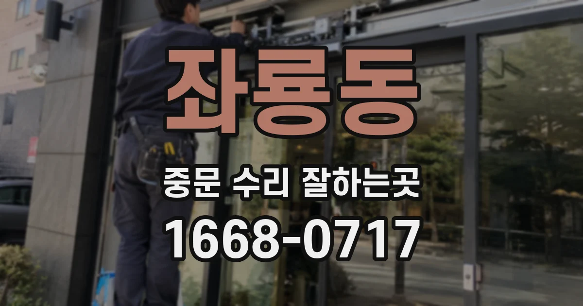 좌룡동 중문 수리 잘하는곳