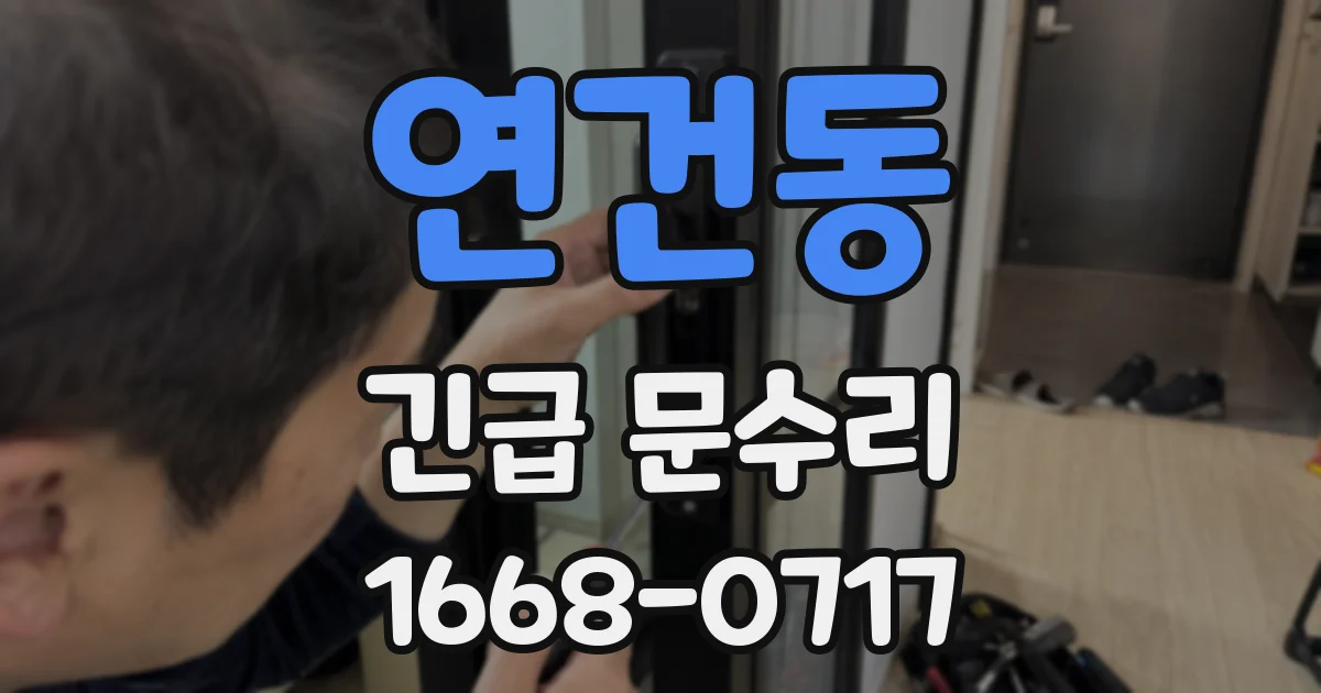 연건동 긴급 문수리
