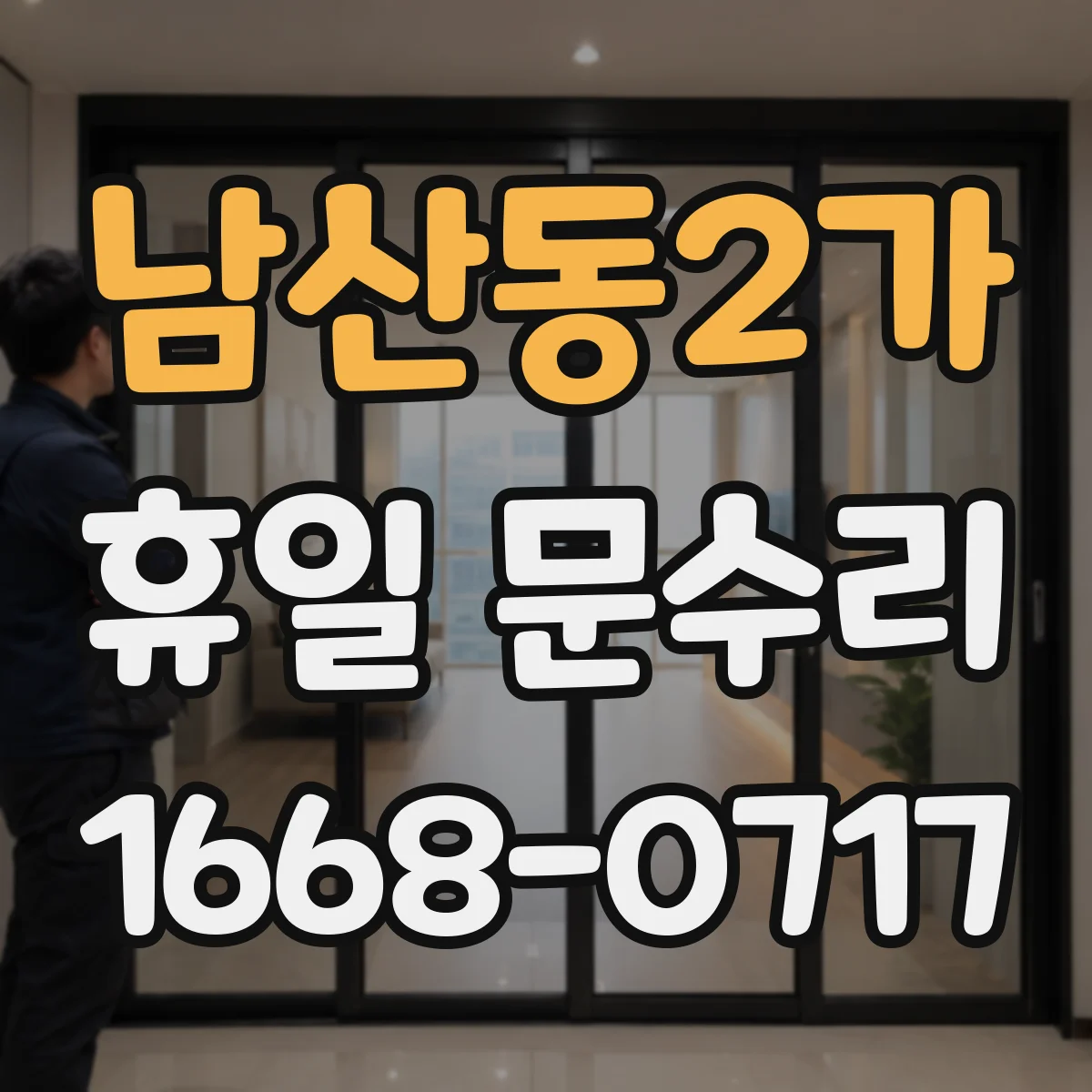 남산동2가 휴일 문수리 도어락 고장으로 잠긴 경우 조치 방법