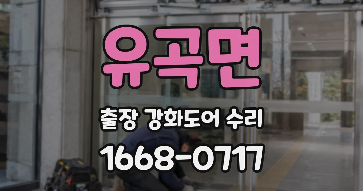 유곡면 출장 강화도어 수리