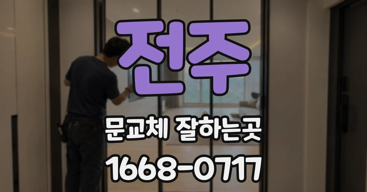 전주 문교체 잘하는곳
