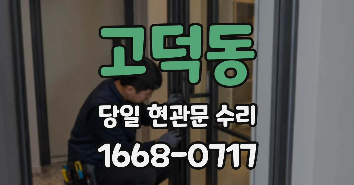 고덕동 당일 현관문 수리