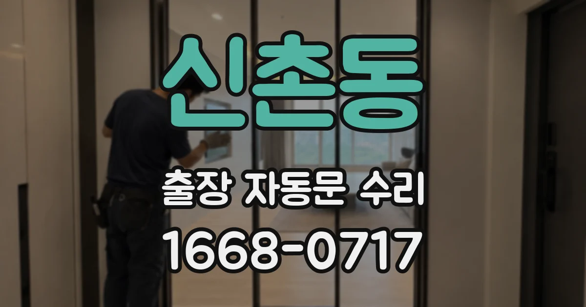 신촌동 출장 자동문 수리
