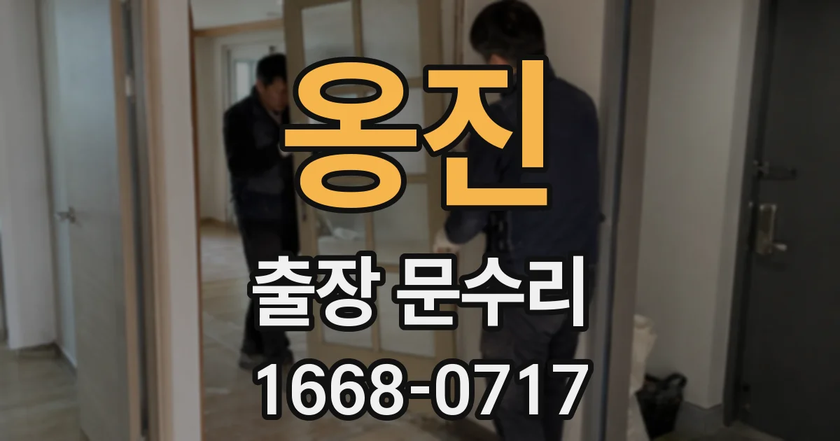 옹진 출장 문수리