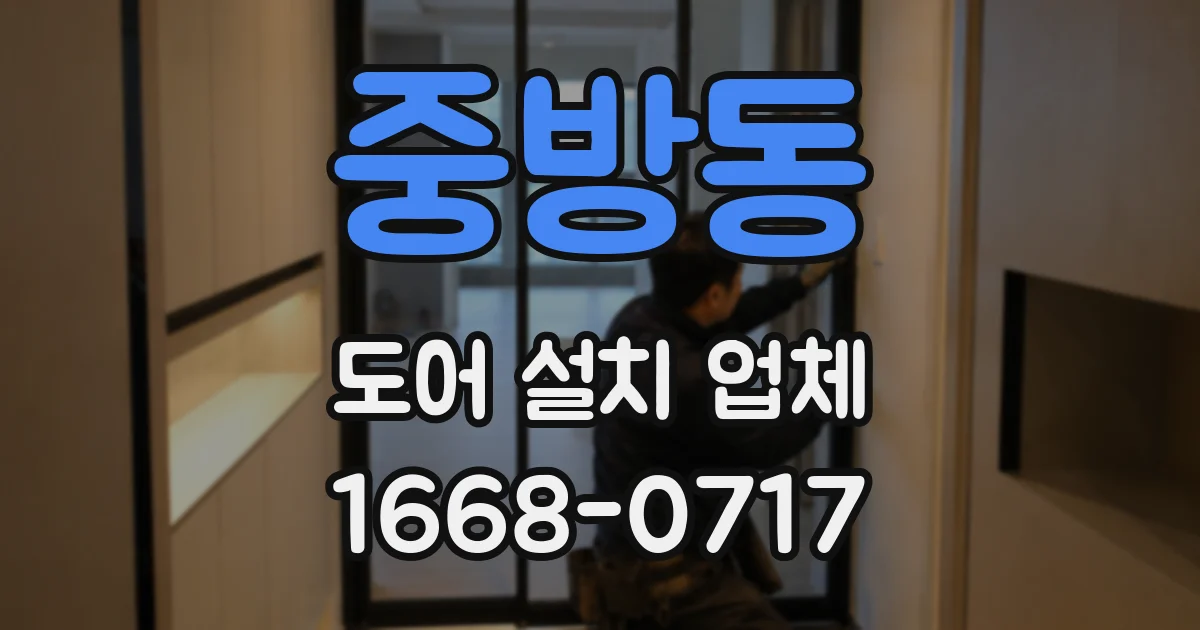 중방동 도어 설치 업체