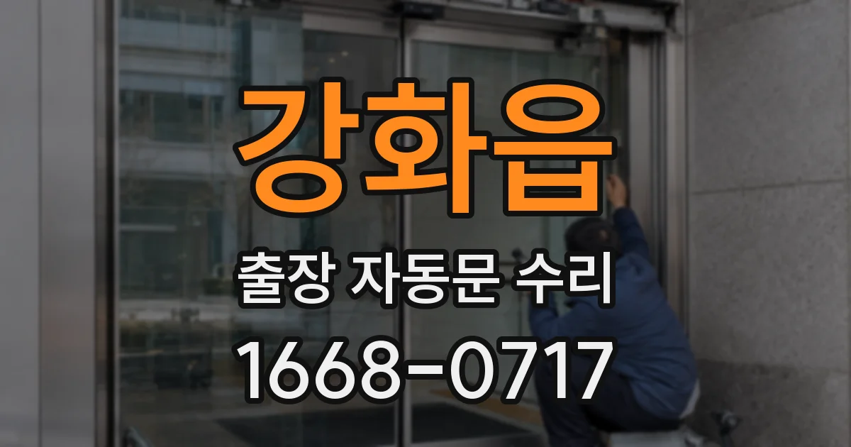 강화읍 출장 자동문 수리
