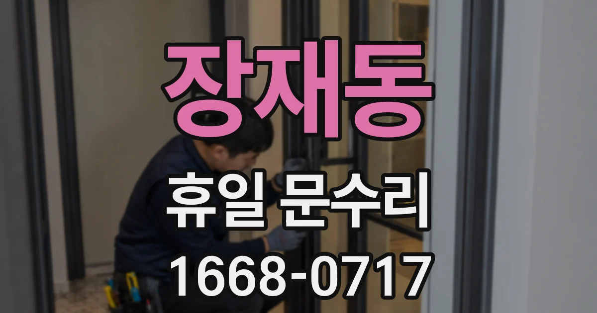 장재동 휴일 문수리