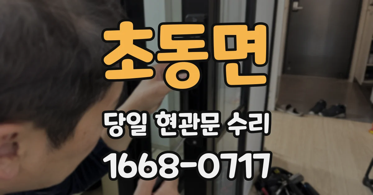 초동면 당일 현관문 수리