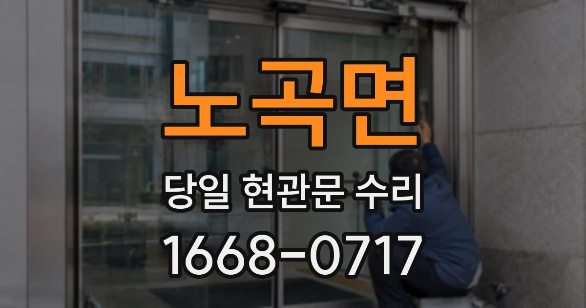 노곡면 당일 현관문 수리