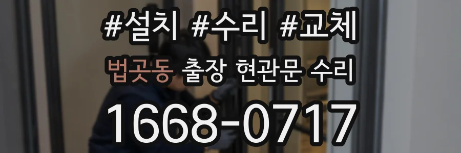 법곳동 출장 현관문 수리