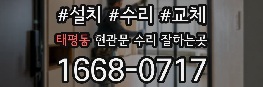태평동 현관문 수리 잘하는곳