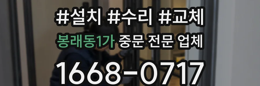 봉래동1가 중문 전문 업체