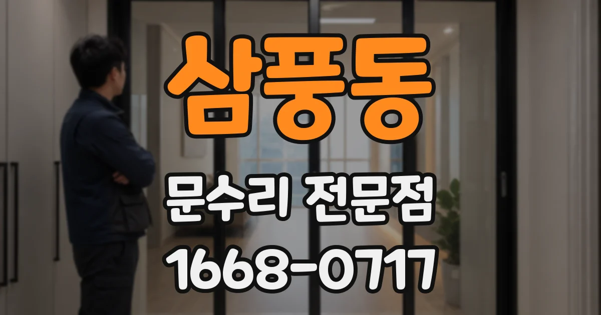 삼풍동 문수리 전문점