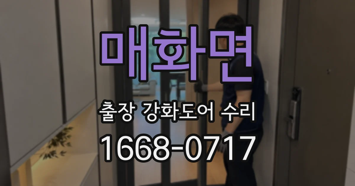매화면 출장 강화도어 수리