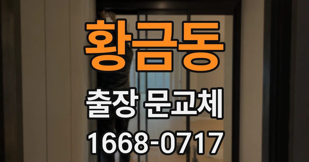 황금동 출장 문교체