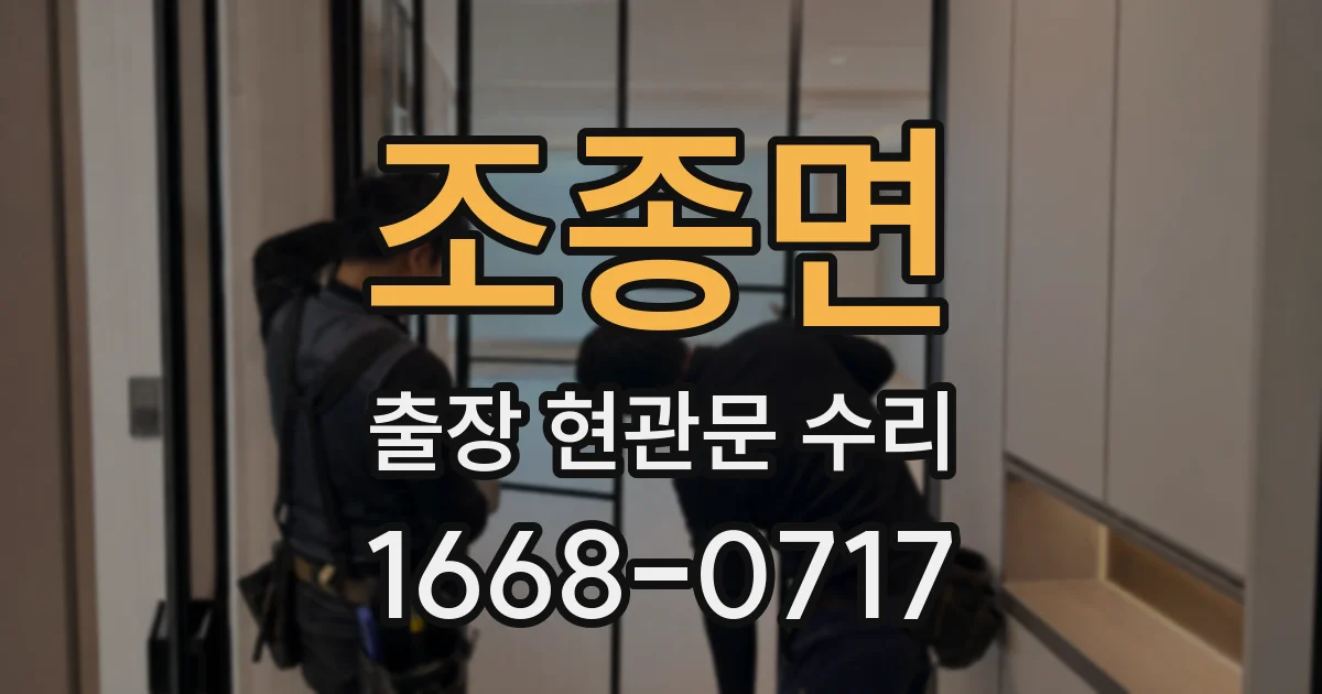 조종면 출장 현관문 수리