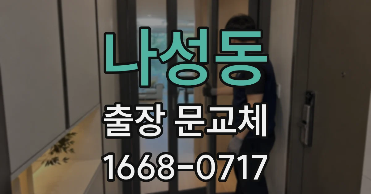 나성동 출장 문교체