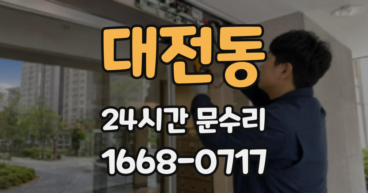 대전동 24시간 문수리