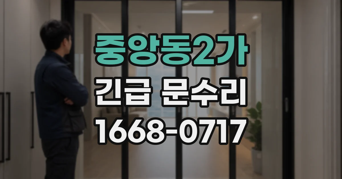 중앙동2가 긴급 문수리