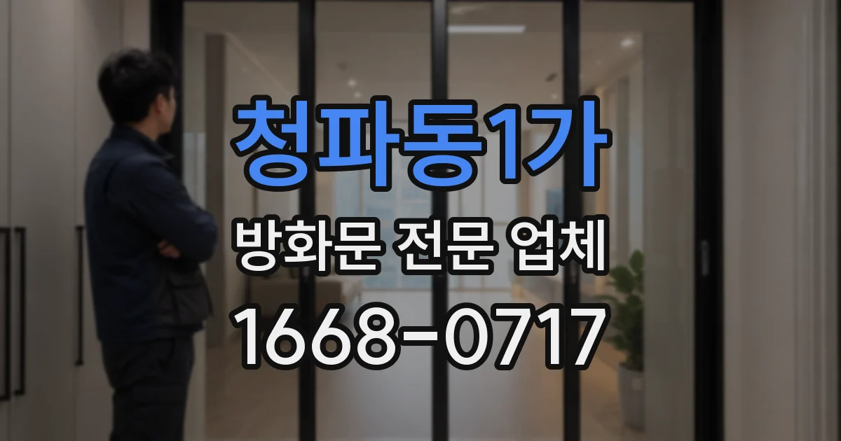 청파동1가 방화문 전문 업체