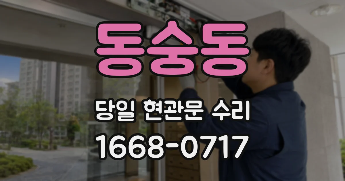 동숭동 당일 현관문 수리