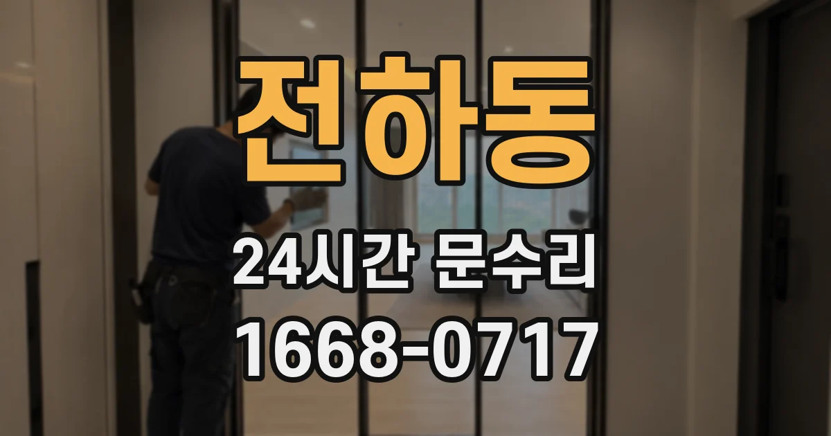 전하동 24시간 문수리